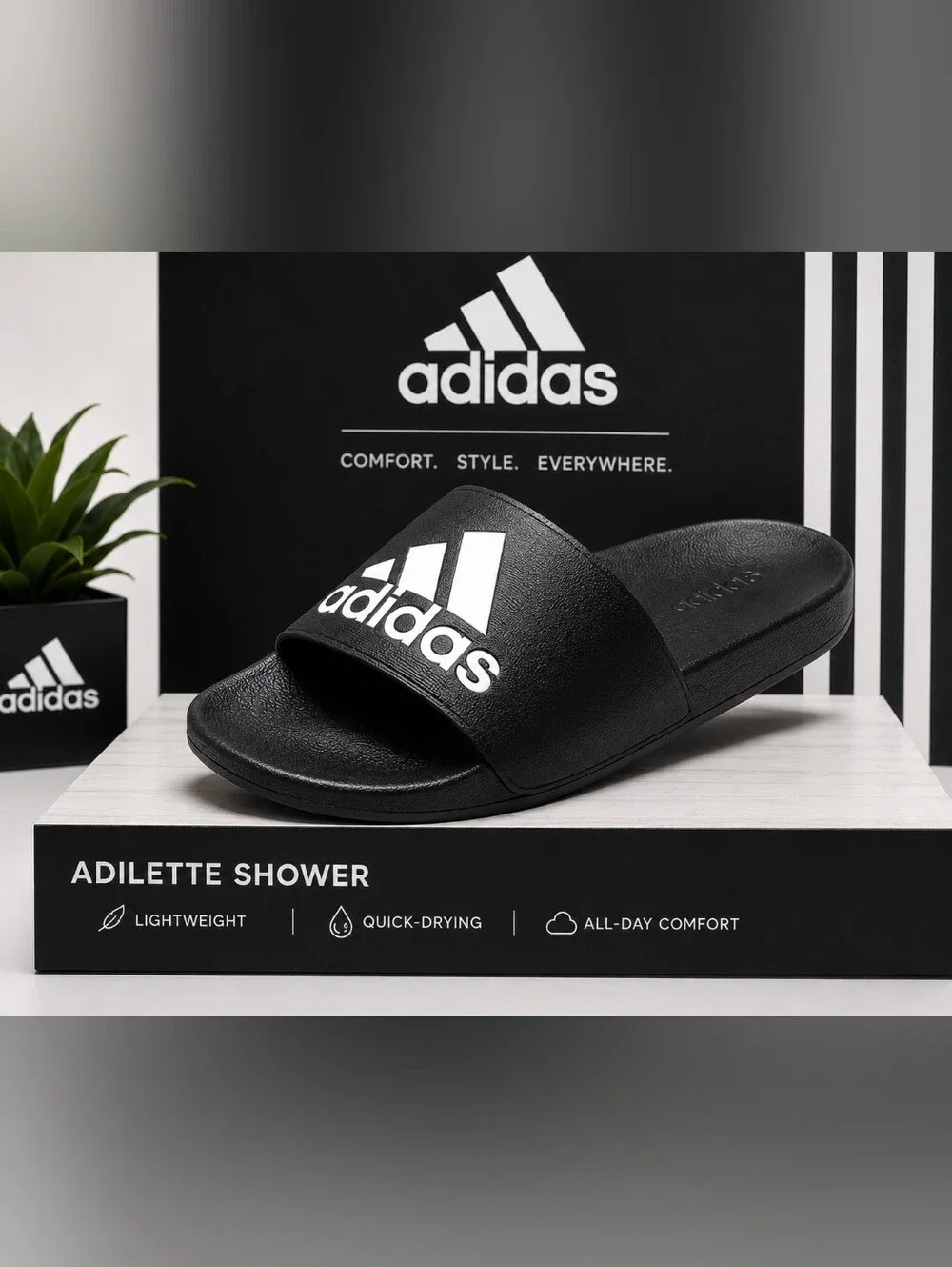 adidas Adilette Shower Slides – NIBMen's Size 9M/10W